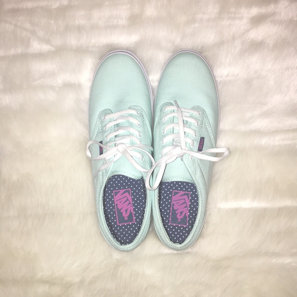 Mint blue vans